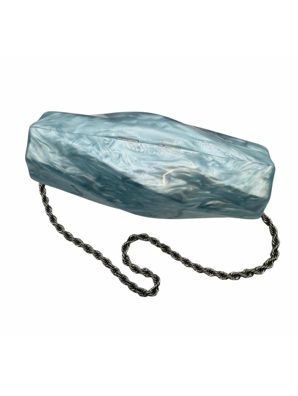 Cult Gaia Juliet Acrylic Shoulder Bag Hydrangea Blue - Picture 4 of 9